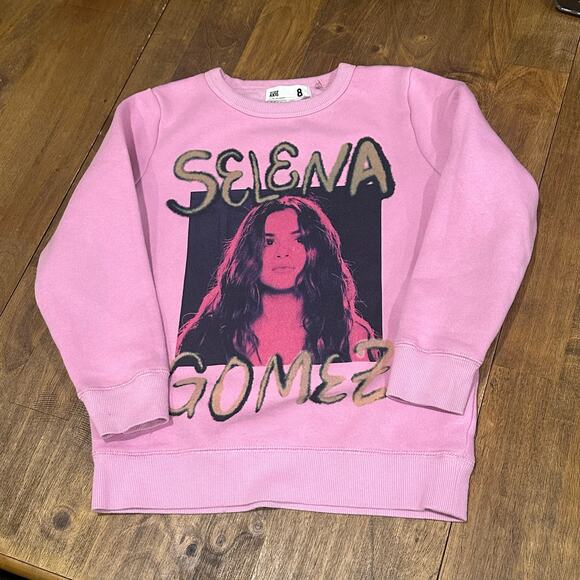 Cotton On Kids Selena Gomez Active Top Purple Pink Size 7/8 Smaller - Picture 1 of 12